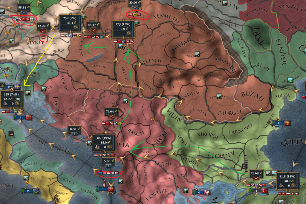 Une route commerciale optimisée dans EU4