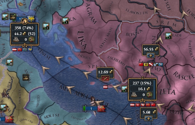 Route commerciale moins bien optimisée EU4