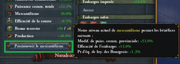 Données commerce EU4 : le mercantilisme